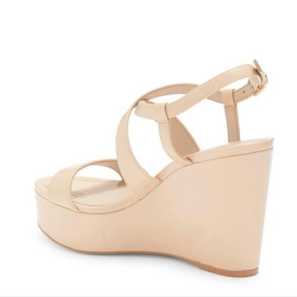 BRAND NEW STUART WEITZMAN WOMEN'S NATURAL AVE 75 WEDGE SANDAL - Picture 8 of 16